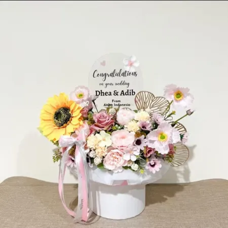 Bloom Box Akrilik Ucapan Wedding Gorontalo Utara